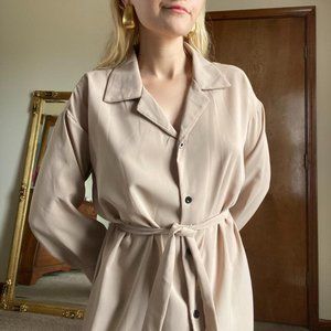 K-fashion Trench Style Summer Dress